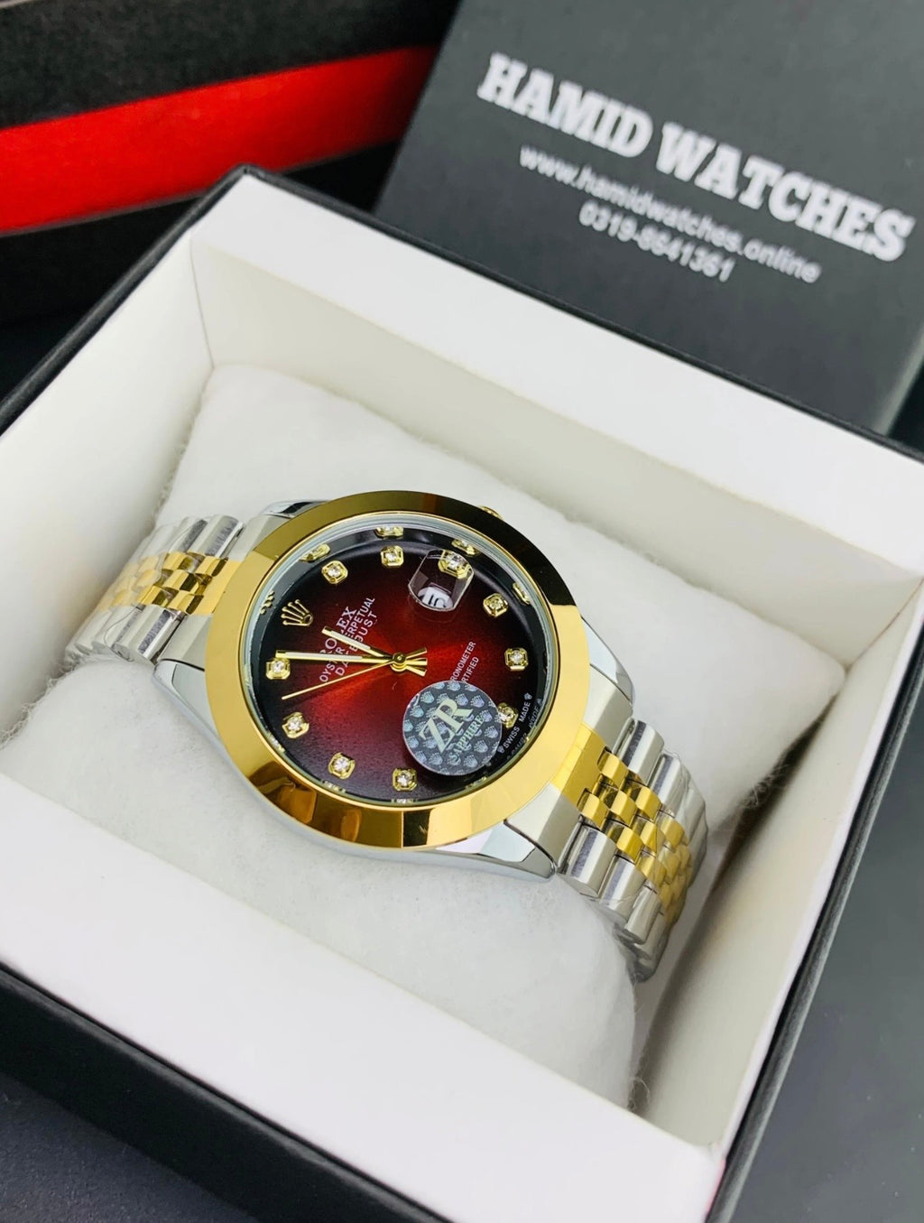 Two Tone Jubilee Red Dial